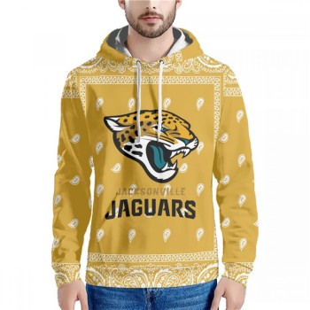 Men's Jacksonville Jaguars Yellow Pullover Hoodie Men's Jacksonville Jaguars Yellow Pullover Hoodie