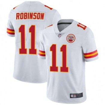 Men's Kansas City Chiefs #11 Demarcus Robinson White Vapor Untouchable Limited Stitched NFL Jersey Men's Kansas City Chiefs #11 Demarcus Robinson White Vapor Untouchable Limited Stitched NFL Jersey