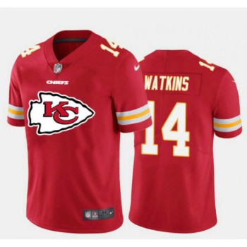 Men's Kansas City Chiefs #14 Sammy Watkins Red 2020 Red Team Big Logo Limited Stitched Jersey Men's Kansas City Chiefs #14 Sammy Watkins Red 2020 Red Team Big Logo Limited Stitched Jersey