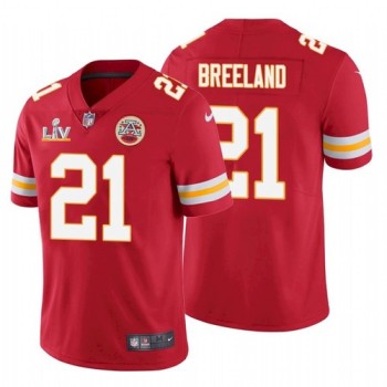 Men's Kansas City Chiefs #21 Bashaud Breeland Red 2021 Super Bowl LV Stitched NFL Jersey Men's Kansas City Chiefs #21 Bashaud Breeland Red 2021 Super Bowl LV Stitched NFL Jersey