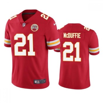 Men's Kansas City Chiefs #21 Trent McDuffie Red Vapor Untouchable Limited Stitched Football Jersey Men's Kansas City Chiefs #21 Trent McDuffie Red Vapor Untouchable Limited Stitched Football Jersey