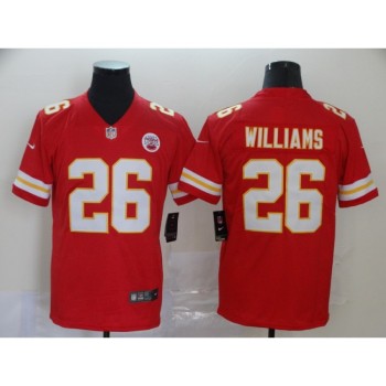 Men's Kansas City Chiefs #26 Damien Williams Red Vapor Untouchable Limited Stitched NFL Jersey Men's Kansas City Chiefs #26 Damien Williams Red Vapor Untouchable Limited Stitched NFL Jersey