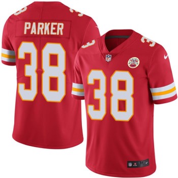 Men's Kansas City Chiefs #38 Ron Parker Red Vapor Untouchable Limited Stitched NFL Jersey Men's Kansas City Chiefs #38 Ron Parker Red Vapor Untouchable Limited Stitched NFL Jersey
