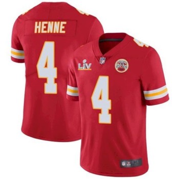 Men's Kansas City Chiefs #4 Chad Henne Red 2021 Super Bowl LV Stitched NFL Jersey Men's Kansas City Chiefs #4 Chad Henne Red 2021 Super Bowl LV Stitched NFL Jersey