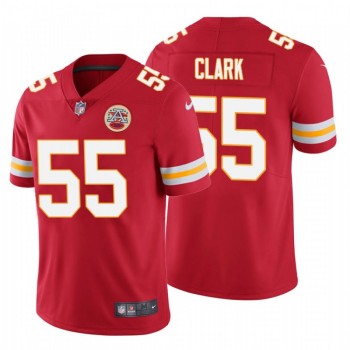 Men's Kansas City Chiefs #55 Frank Clark Red Vapor Untouchable Limited Stitched NFL Jersey Men's Kansas City Chiefs #55 Frank Clark Red Vapor Untouchable Limited Stitched NFL Jersey