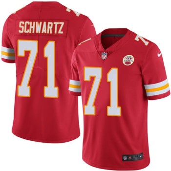 Men's Kansas City Chiefs #71 Mitchell Schwartz Red Vapor Untouchable Limited Stitched NFL Jersey Men's Kansas City Chiefs #71 Mitchell Schwartz Red Vapor Untouchable Limited Stitched NFL Jersey