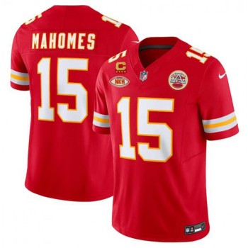 Men's Kansas City Chiefs #15 Patrick Mahomes Red 2024 F.U.S.E. With  Men's Kansas City Chiefs #15 Patrick Mahomes Red 2024 F.U.S.E. With