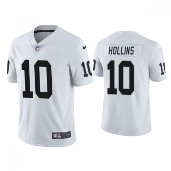 Men's Las Vegas Raiders #10 Mack Hollins White Vapor Untouchable Limited Stitched Jersey Men's Las Vegas Raiders #10 Mack Hollins White Vapor Untouchable Limited Stitched Jersey