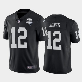 Men's Las Vegas Raiders #12 Zay Jones Black 2020 Inaugural Season Vapor Limited Stitched Jersey Men's Las Vegas Raiders #12 Zay Jones Black 2020 Inaugural Season Vapor Limited Stitched Jersey