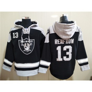 Men's Las Vegas Raiders #13 Hunter Renfrow Ageless Must-Have Lace-Up Pullover Hoodie Men's Las Vegas Raiders #13 Hunter Renfrow Ageless Must-Have Lace-Up Pullover Hoodie