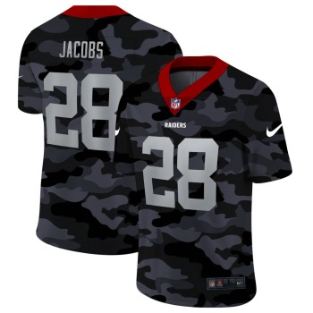 Men's Las Vegas Raiders #28 Josh Jacobs Camo Limited Stitched Jersey Men's Las Vegas Raiders #28 Josh Jacobs Camo Limited Stitched Jersey