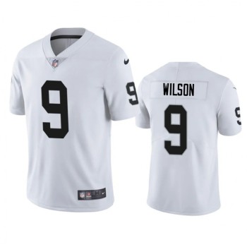 Men's Las Vegas Raiders #9 Tyree Wilson White 2023 Draft Vapor Limited Stitched Football Jersey Men's Las Vegas Raiders #9 Tyree Wilson White 2023 Draft Vapor Limited Stitched Football Jersey