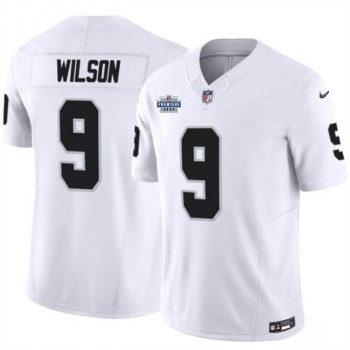 Men's Las Vegas Raiders #9 Tyree Wilson White 2023 F.U.S.E Vapor Untouchable Stitched Football Jersey Men's Las Vegas Raiders #9 Tyree Wilson White 2023 F.U.S.E Vapor Untouchable Stitched Football Jersey