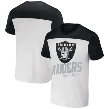 Men's Las Vegas Raiders Cream/Black x Darius Rucker Collection Colorblocked T-Shirt Men's Las Vegas Raiders Cream/Black x Darius Rucker Collection Colorblocked T-Shirt