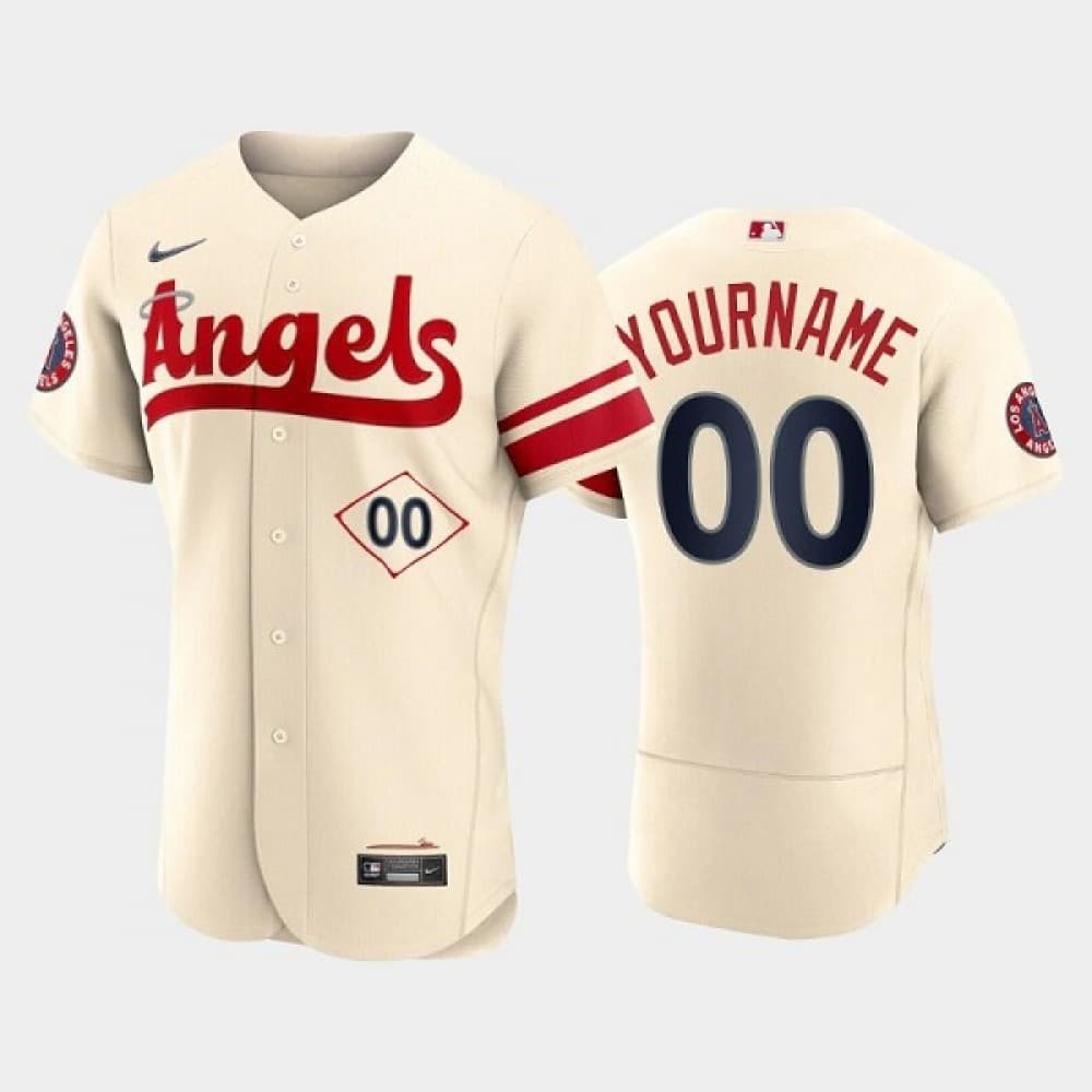 Youth Los Angeles Angels Cream City Connect Flex Base Custom Jersey