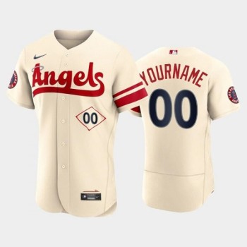 Youth Los Angeles Angels Cream City Connect Flex Base Custom Jersey