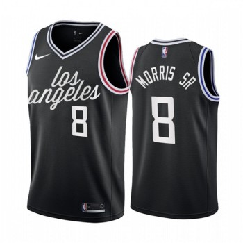 Men's Los Angeles Clippers #8 Marcus Morris Sr. 2022/23 Black City Edition Stitched Jersey Men's Los Angeles Clippers #8 Marcus Morris Sr. 2022/23 Black City Edition Stitched Jersey