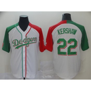 Men's Los Angeles Dodgers #22 Clayton Kershaw Mexican Heritage Culture Night MLB Jersey