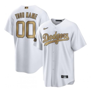 Youth Los Angeles Dodgers White 2022 All-Star Cool Base Custom Jersey