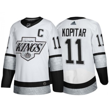 Men's Los Angeles Kings #11 Anze Kopitar White Throwback Stitched Jersey Men's Los Angeles Kings #11 Anze Kopitar White Throwback Stitched Jersey