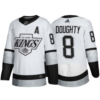 Men's Los Angeles Kings #8 Drew Doughty White Throwback Stitched Jersey Men's Los Angeles Kings #8 Drew Doughty White Throwback Stitched Jersey