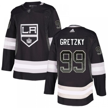Men's Los Angeles Kings #99 Wayne Gretzky Black Drift Fashion Stitched NHL Jersey Men's Los Angeles Kings #99 Wayne Gretzky Black Drift Fashion Stitched NHL Jersey
