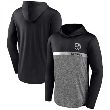 Men's Los Angeles Kings Black Podium Defender Pullover Hoodie Men's Los Angeles Kings Black Podium Defender Pullover Hoodie