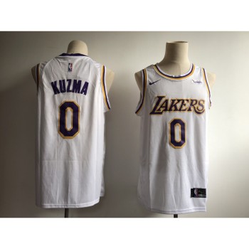 Men's Los Angeles Lakers #0 Kyle Kuzma New White Wish Stitched NBA Jersey