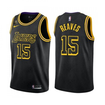 Men's Los Angeles Lakers #15 Austin Reaves Black Stitched Jersey