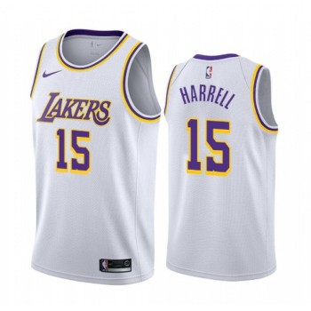 Men's Los Angeles Lakers #15 Montrezl Harrell White Stitched Jersey Men's Los Angeles Lakers #15 Montrezl Harrell White Stitched Jersey