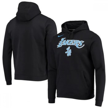Men's Los Angeles Lakers 2021 Black City Edition Story Club Pullover Hoodie Men's Los Angeles Lakers 2021 Black City Edition Story Club Pullover Hoodie