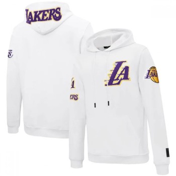 Men's Los Angeles Lakers 2021 White Pro Standard Collection Pullover Hoodie Men's Los Angeles Lakers 2021 White Pro Standard Collection Pullover Hoodie