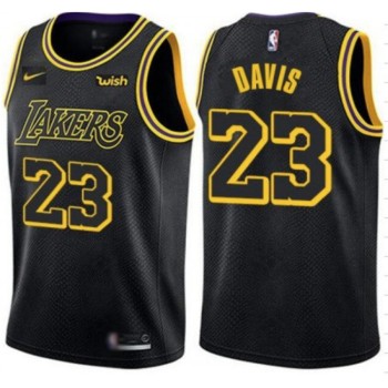 Men's Los Angeles Lakers #23 Anthony Davis Black Stitched NBA Jersey Men's Los Angeles Lakers #23 Anthony Davis Black Stitched NBA Jersey