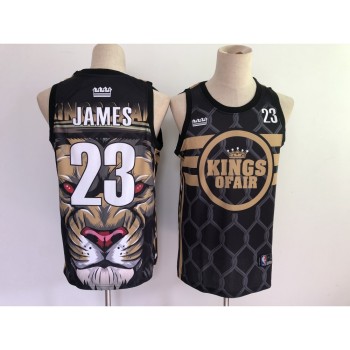 Men's Los Angeles Lakers #23 LeBron James Black Stitched Jersey Men's Los Angeles Lakers #23 LeBron James Black Stitched Jersey