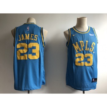 Men's Los Angeles Lakers #23 LeBron James Blue Swingman Stitched Jersey Men's Los Angeles Lakers #23 LeBron James Blue Swingman Stitched Jersey
