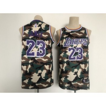 Men's Los Angeles Lakers #23 LeBron James Camo Stitched Jersey Men's Los Angeles Lakers #23 LeBron James Camo Stitched Jersey