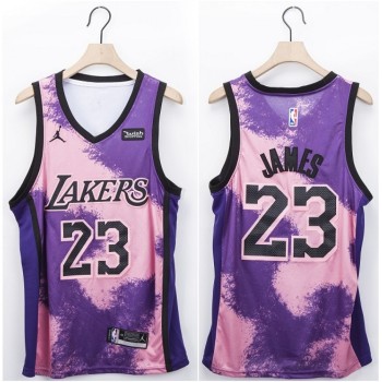 Men's Los Angeles Lakers #23 LeBron James Fashion Edition Stitched Jersey Men's Los Angeles Lakers #23 LeBron James Fashion Edition Stitched Jersey