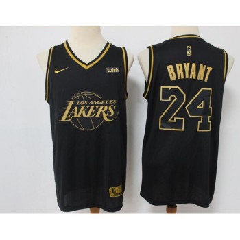 Men's Los Angeles Lakers #24 Kobe Bryant Black Golden Edition Stitched Jersey Men's Los Angeles Lakers #24 Kobe Bryant Black Golden Edition Stitched Jersey