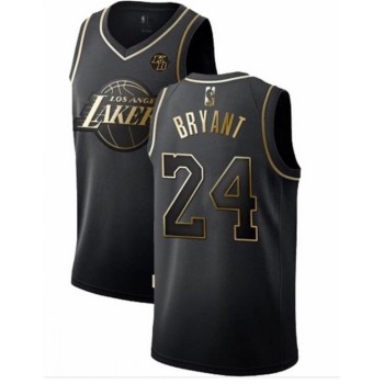 Men's Los Angeles Lakers #24 Kobe Bryant Black Golden Edition With KB Patch Stitched Jersey Men's Los Angeles Lakers #24 Kobe Bryant Black Golden Edition With KB Patch Stitched Jersey