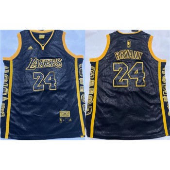 Men's Los Angeles Lakers #24 Kobe Bryant Black Stitched Basketball Jersey