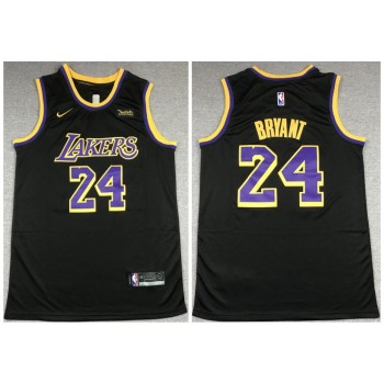 Men's Los Angeles Lakers #24 Kobe Bryant Black Stitched NBA Jersey