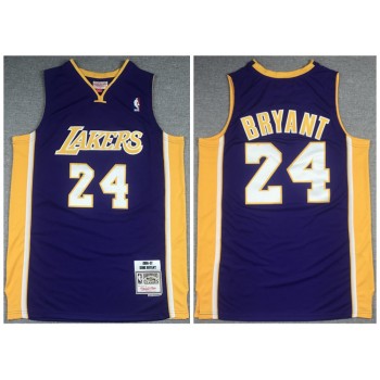 Men's Los Angeles Lakers #24 Kobe Bryant Purple 2006-2007 Throwback Stitched Jersey Men's Los Angeles Lakers #24 Kobe Bryant Purple 2006-2007 Throwback Stitched Jersey