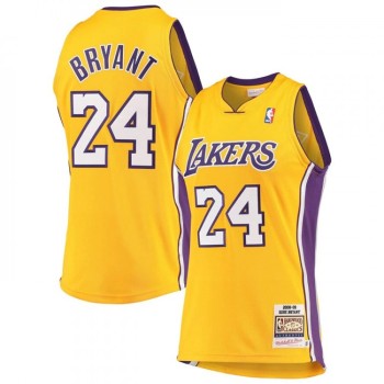 Men's Los Angeles Lakers #24 Kobe Bryant Yellow 2008-09 Throwback basketball Jersey Men's Los Angeles Lakers #24 Kobe Bryant Yellow 2008-09 Throwback basketball Jersey