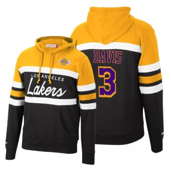 Men's Los Angeles Lakers #3 Anthony Davis 2020 New Fall Edition Gold Black HWC Pullover Hoodie Men's Los Angeles Lakers #3 Anthony Davis 2020 New Fall Edition Gold Black HWC Pullover Hoodie