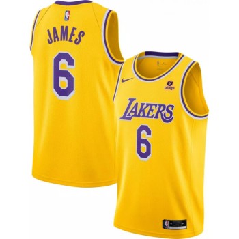 Men's Los Angeles Lakers #6 LeBron James Men's Los Angeles Lakers #6 LeBron James
