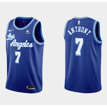 Men's Los Angeles Lakers #7 Carmelo Anthony Blue 