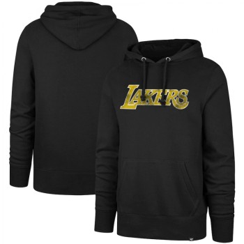 Men's Los Angeles Lakers Black Headline Pullover Hoodie Men's Los Angeles Lakers Black Headline Pullover Hoodie