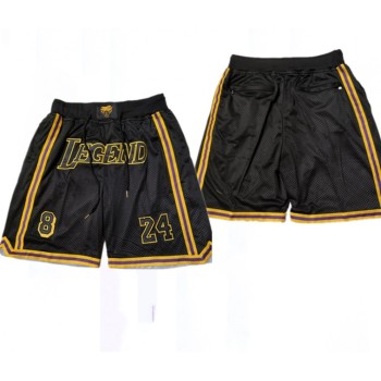 Men's Los Angeles Lakers Black Shorts (Run Small) Men's Los Angeles Lakers Black Shorts (Run Small)