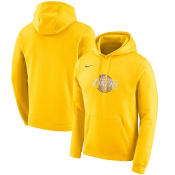 Men's Los Angeles Lakers Gold City Edition Club Pullover Hoodie Men's Los Angeles Lakers Gold City Edition Club Pullover Hoodie