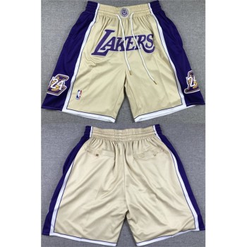 Men's Los Angeles Lakers Gold/Purple Shorts (Run Small) Men's Los Angeles Lakers Gold/Purple Shorts (Run Small)